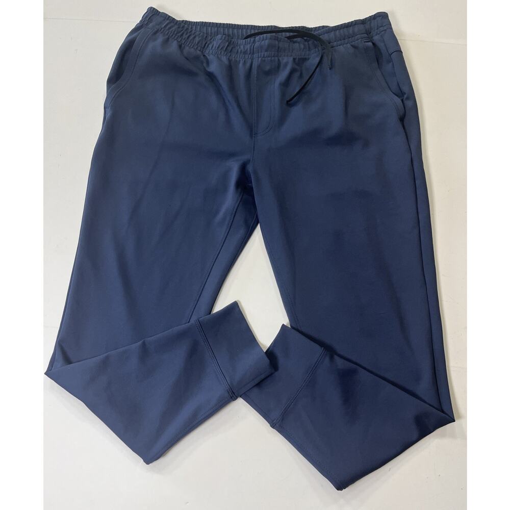 Rhone Essentials Joggers Sweatpants Navy Men XL Performance Pockets Cinch 36x29